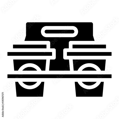 take away coffee delivery paper cup icon