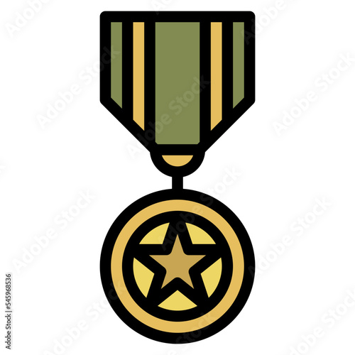 medal bravery army military icon