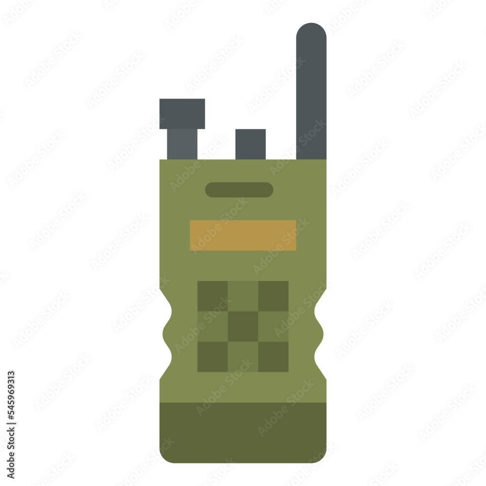 talkie walkie patrol army military icon