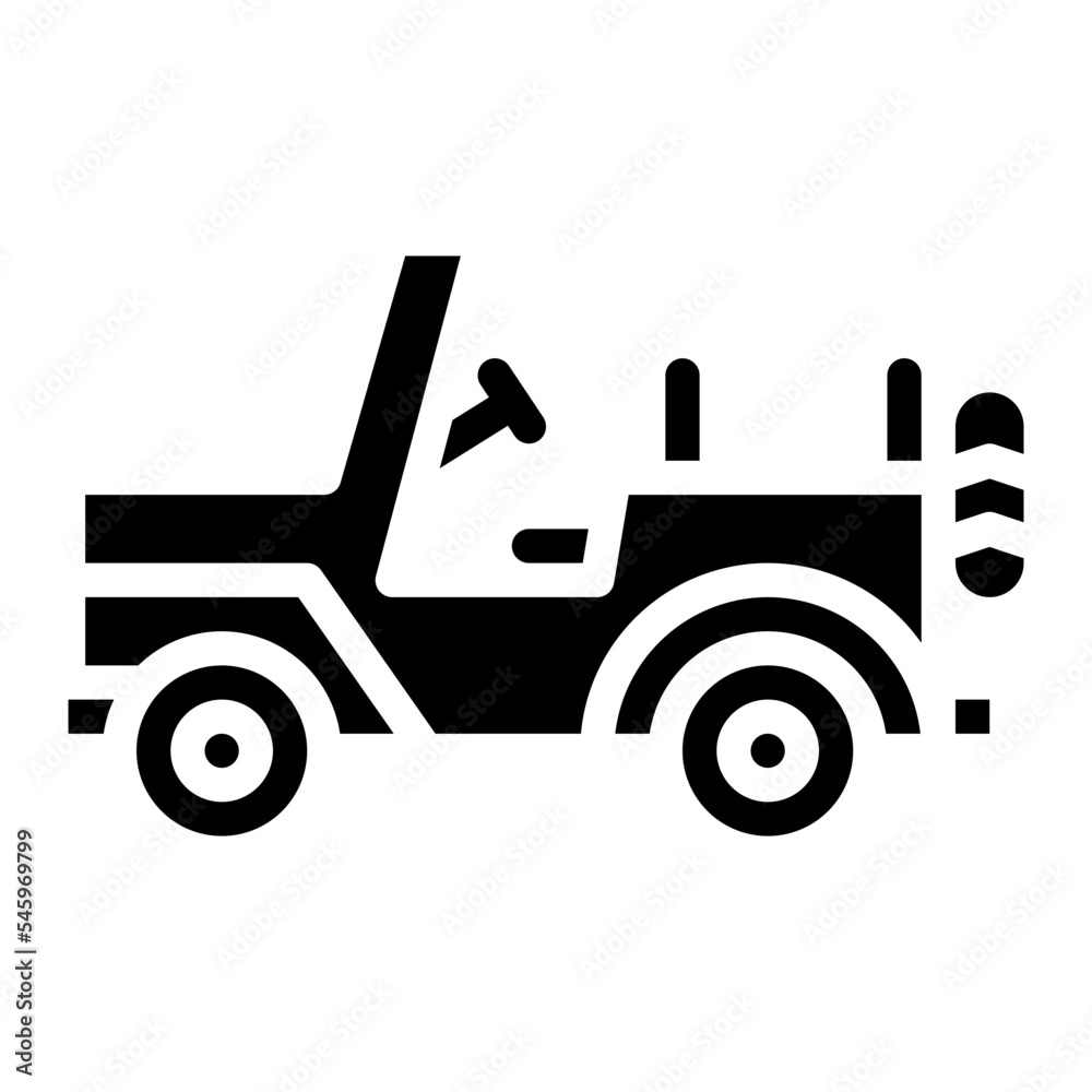 jeep car vehicle army military icon