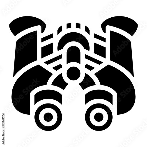 binoculars patrol army military icon