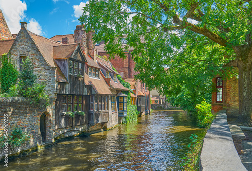Bruges historic and traditional architectures