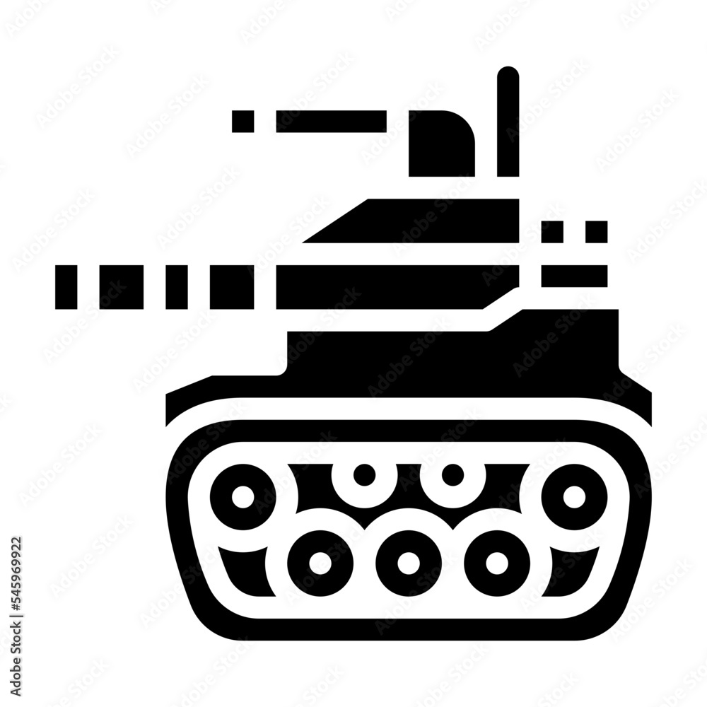 Fototapeta premium tank vehicle army military icon