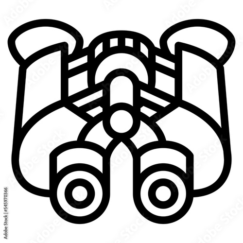 binoculars patrol army military icon