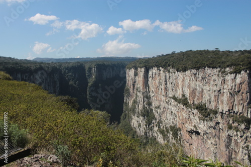 View of mountains and canyons 