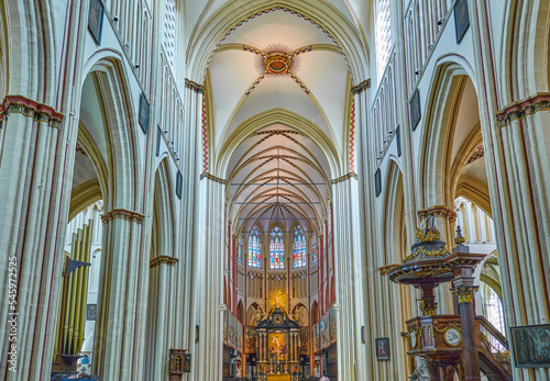 Bruges historic and traditional architectures
