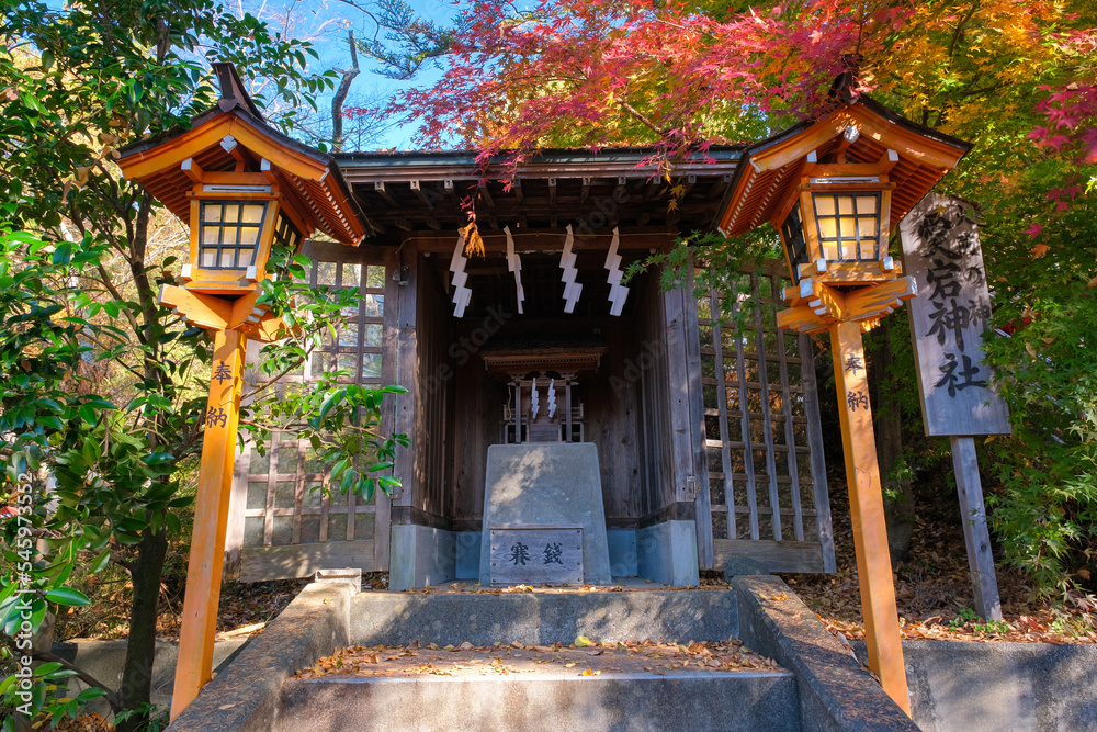 Obraz premium 山梨県富士吉田市 新倉富士浅間神社の境内社、愛宕神社