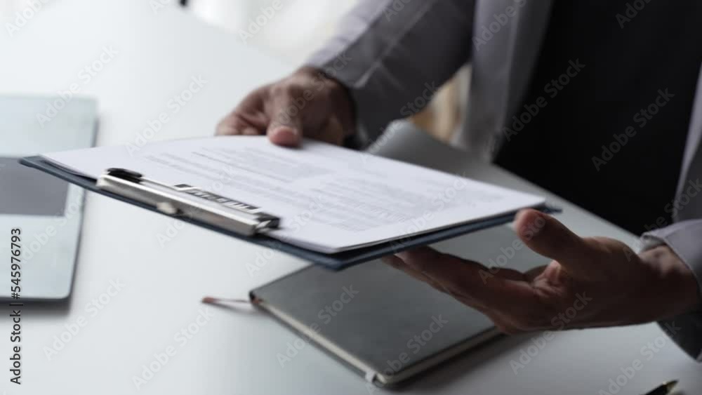 Business situation job interview concept. Business find new job.