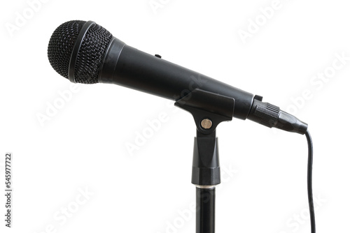 Microphone isolated on transparent background.