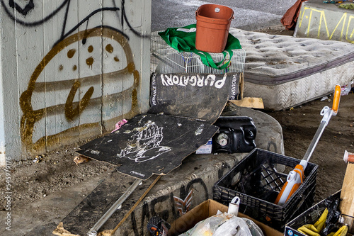 Fényképezés homeless encampment