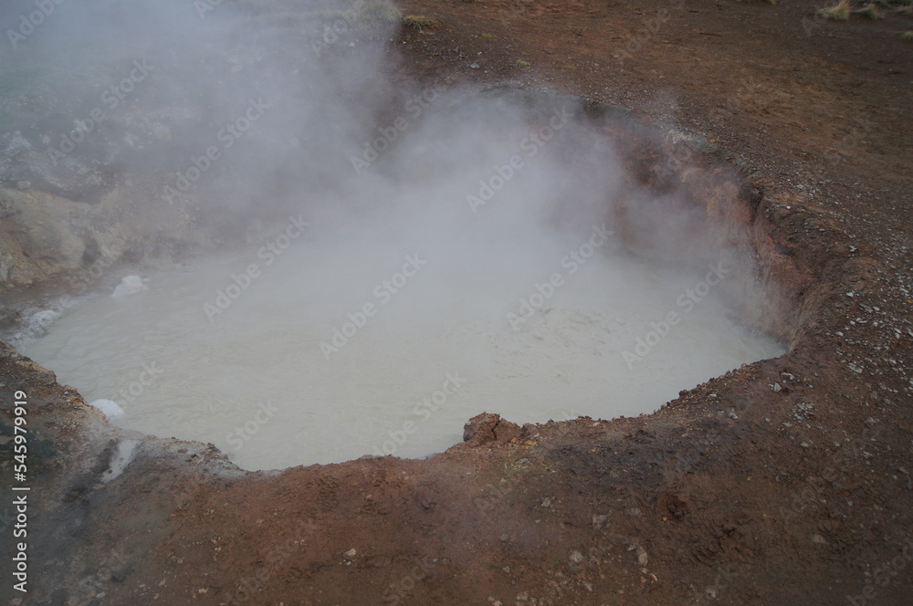  Steam rising in Geothermal Area outside Hveragerdi (the Earthquake Town), Iceland