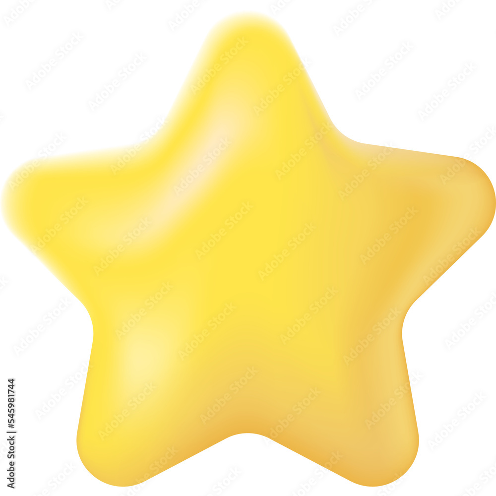 Star vector 3d Icon. The concept of assessing customer satisfaction. Star vector 3d Icon. The concept of assessing customer satisfaction.
