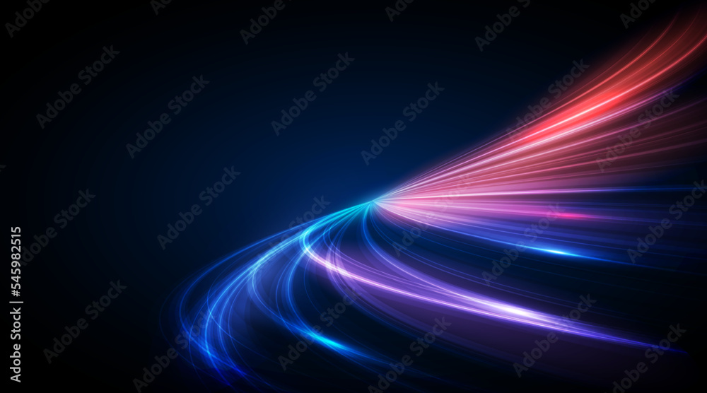 Modern abstract high-speed movement effect. Futuristic dynamic motion technology. Motion pattern for banner or poster design background idea. Vector eps10. - obrazy, fototapety, plakaty 