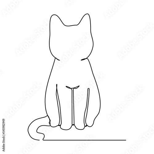 Continuous lines. Minimal cats.