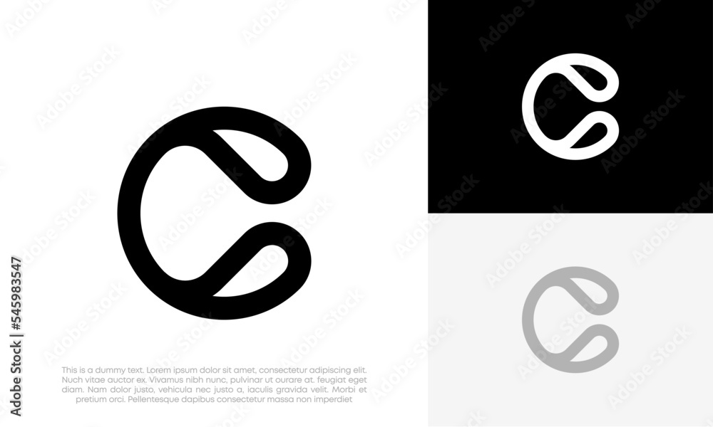 Initial letter C logo design vector Initial letter C logo design vector