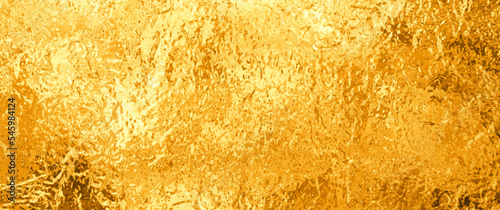 Gold vector texture. Golden luxury background for card, cover design, flyers. Yellow hand drawn illustration for design. Bright metal surface.