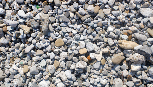 Round sea pebbles, background texture.