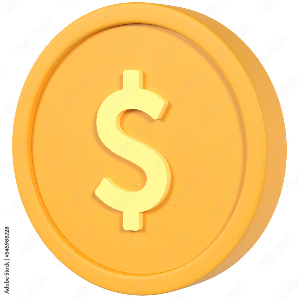 Coin 3D icon Coin 3D icon