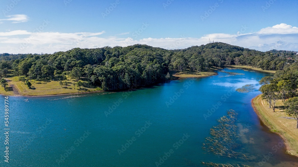 Scenic view of Rosendahl Reserve in Port Macquarie, New South Wales, Australia