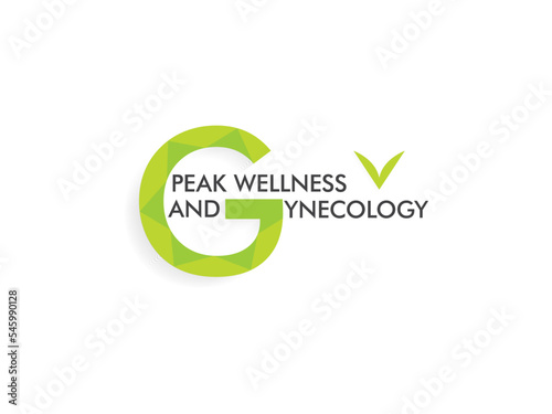 gynecologist doctor clinic logo design that names peak wellness