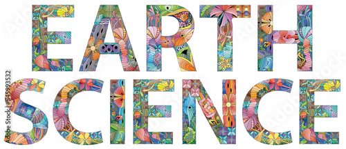 Natural science word cloud concept. Collage made of words about natural science. Vector illustration