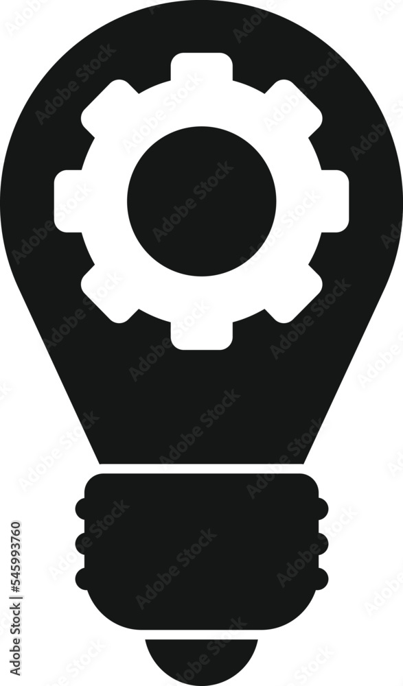 Bulb idea icon simple vector. Star rate. Good client Bulb idea icon simple vector. Star rate. Good client