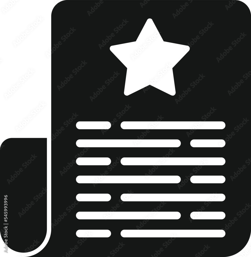 Rate paper icon simple vector. Customer review. Client service Rate paper icon simple vector. Customer review. Client service