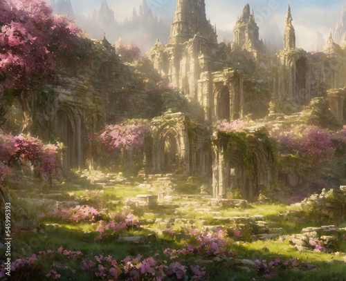 fantasy elven castle