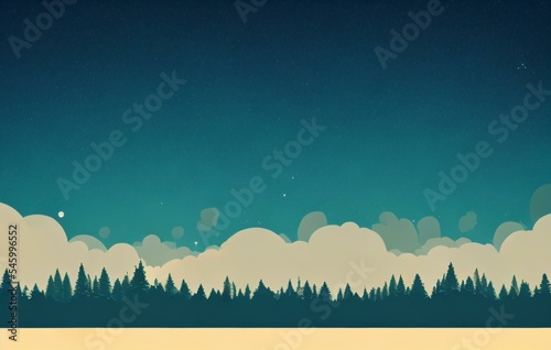 landscape silhouette illustration