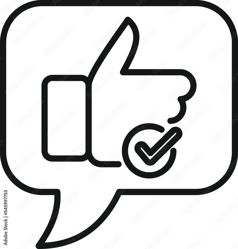 Rate chat icon outline vector. Feedback review. Service client Rate chat icon outline vector. Feedback review. Service client