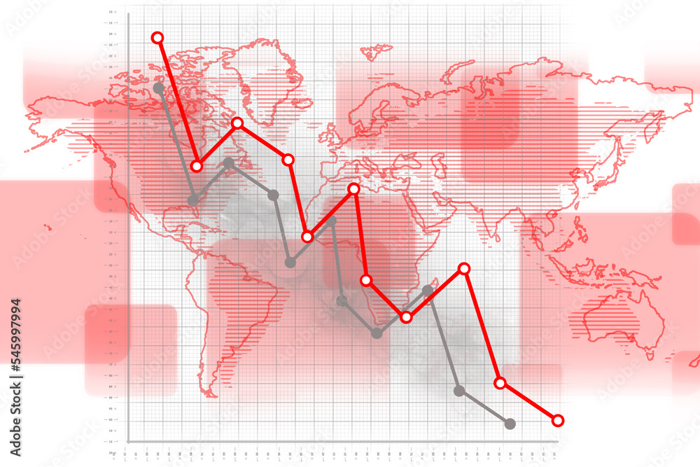 2d rendering Stock market online business concept. business Graph 2d rendering Stock market online business concept. business Graph