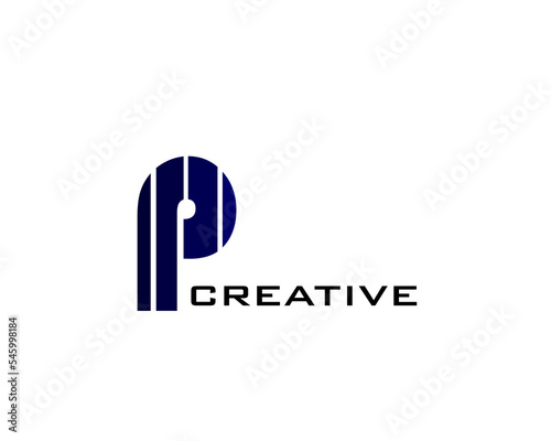 Abstract Letter P. Modern Logo Template Vector. Free Download Abstract Letter P. Modern Logo Template Vector. - GFXLoad