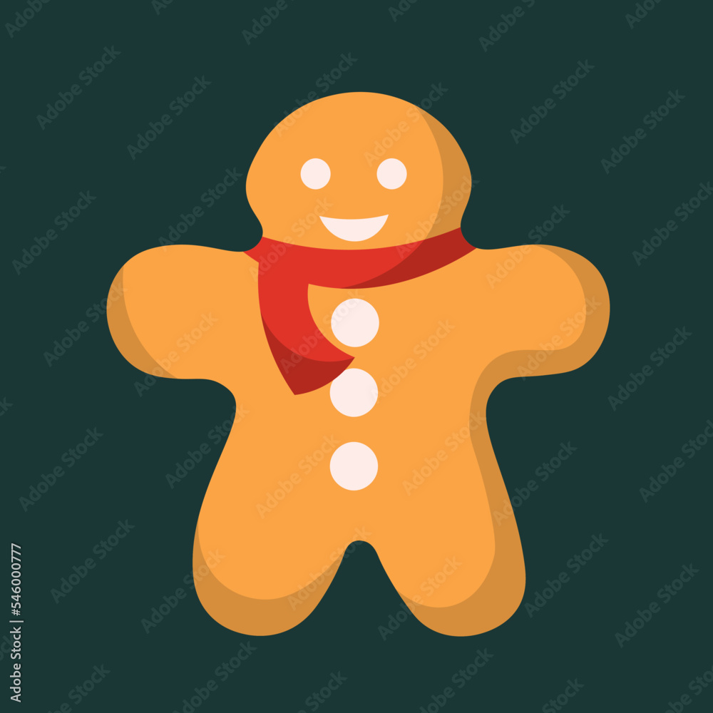 Obraz premium Christmas cookies with a scarf