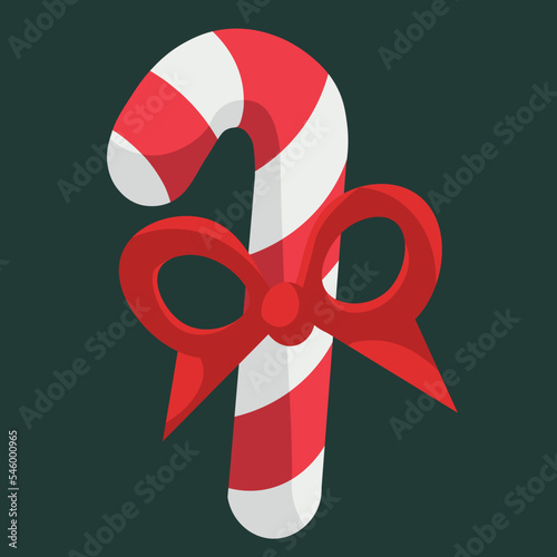 Christmas lollipop with a bow
