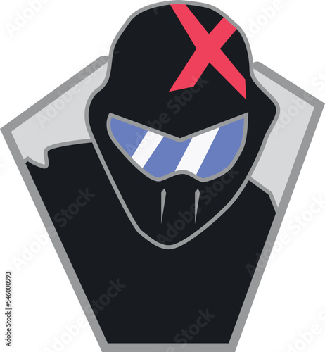 Assassin icon isolated on a white background.