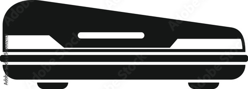 Car trunk icon simple vector. Roof box. Travel cargo
