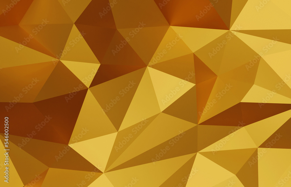 Abstract geometric gold color background, polygon, low poly pattern. 3d render illustration. Abstract geometric gold color background, polygon, low poly pattern. 3d render illustration.