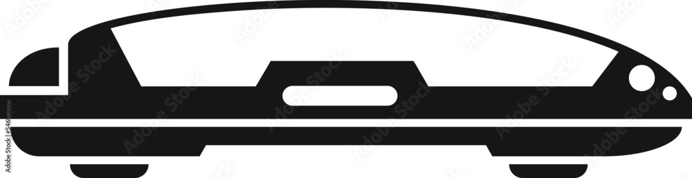 Car roof container icon simple vector. Box rack. Auto carrier Car roof container icon simple vector. Box rack. Auto carrier