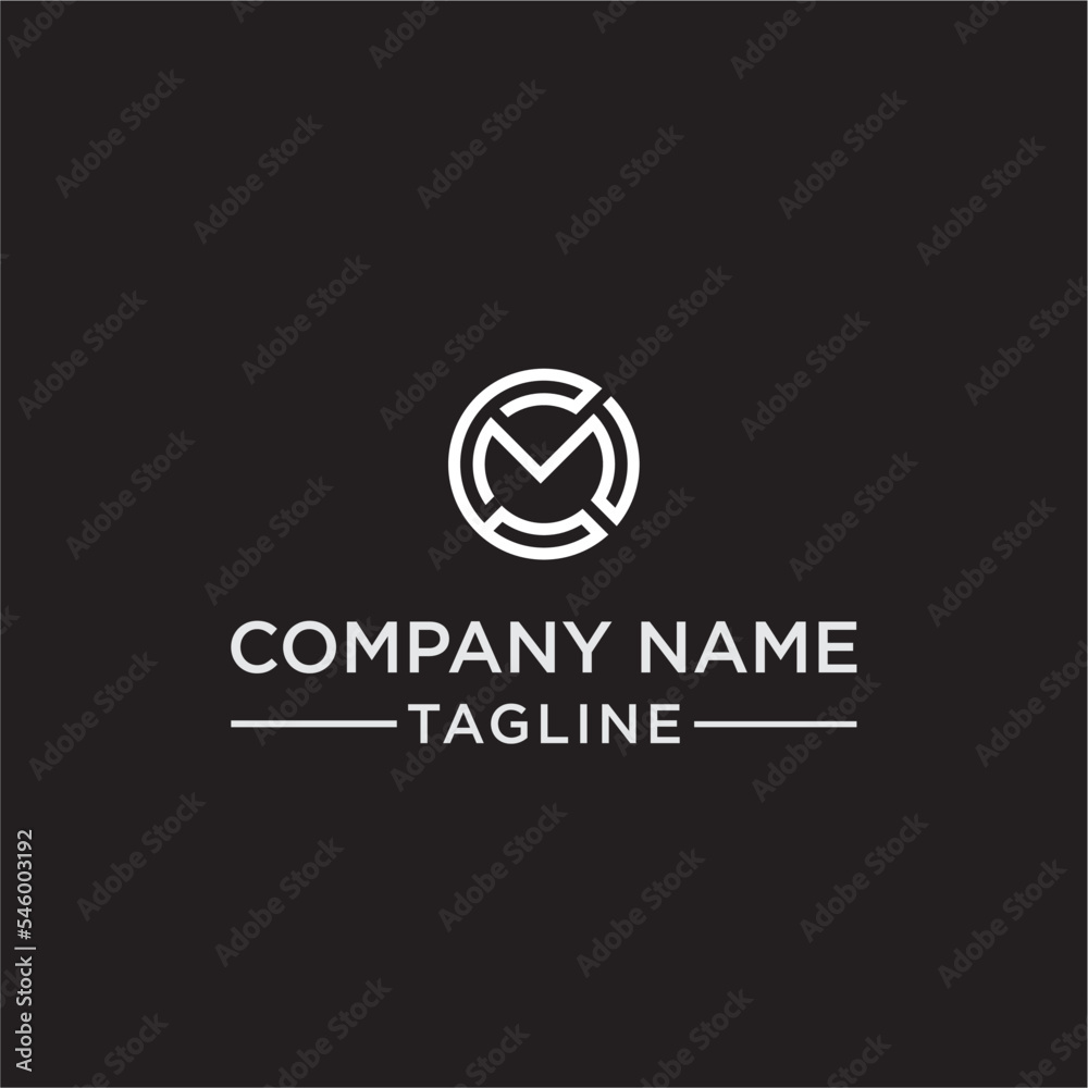 CM initial logo is circular CM initial logo is circular