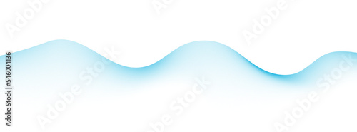 Blue wave line gradient background. Abstract modern dynamic sound design element. Vector illustration for web design © M-KOS