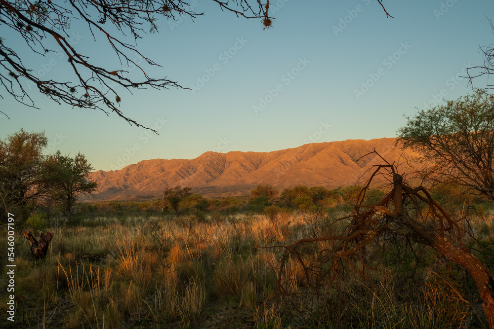 Obraz premium Sunset in a Cordoba Traslasierra region at Argentina