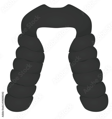Puff crop jacket. vector illustration