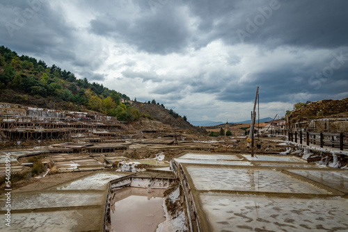 Valle Salado de Salinas de Añana, Álava, España photo