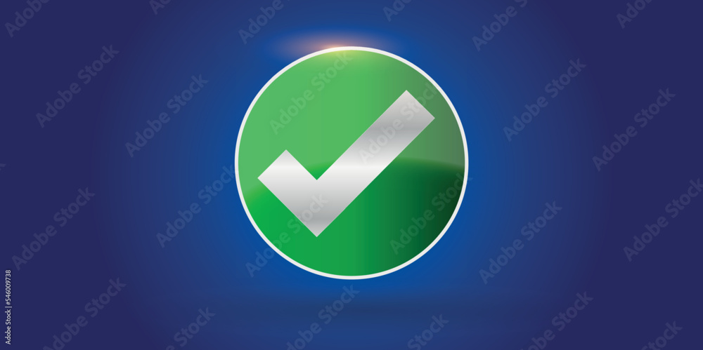 Check mark symbol in flat styles