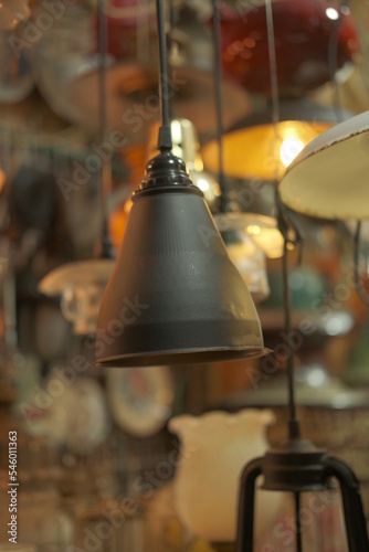 old lamp on the table