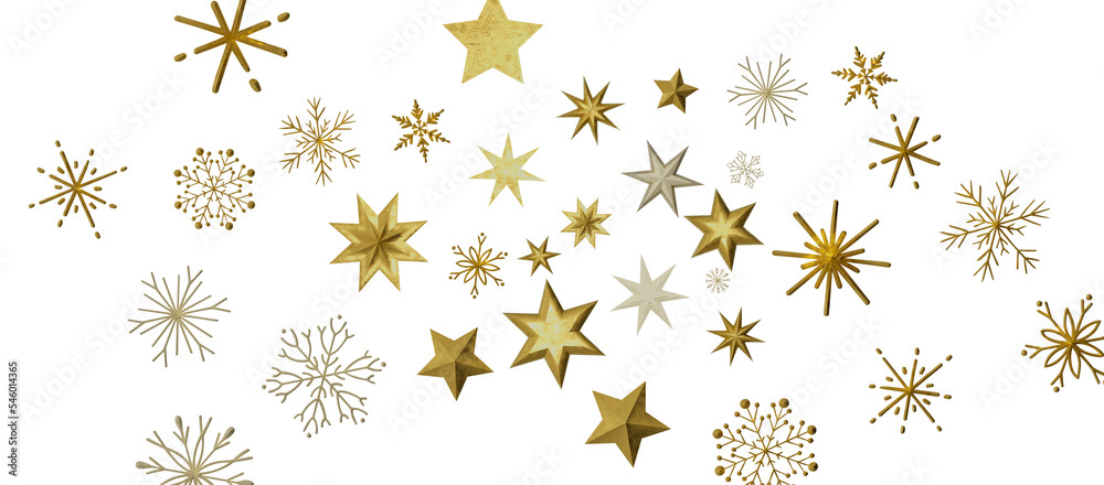 Christmas Card - Snowflakes Of Paper In Frame Christmas Card - Snowflakes Of Paper In Frame
