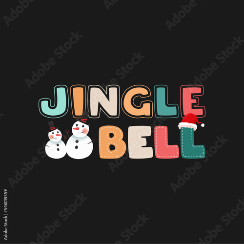 jingle bell Marry Christmas t shirt design