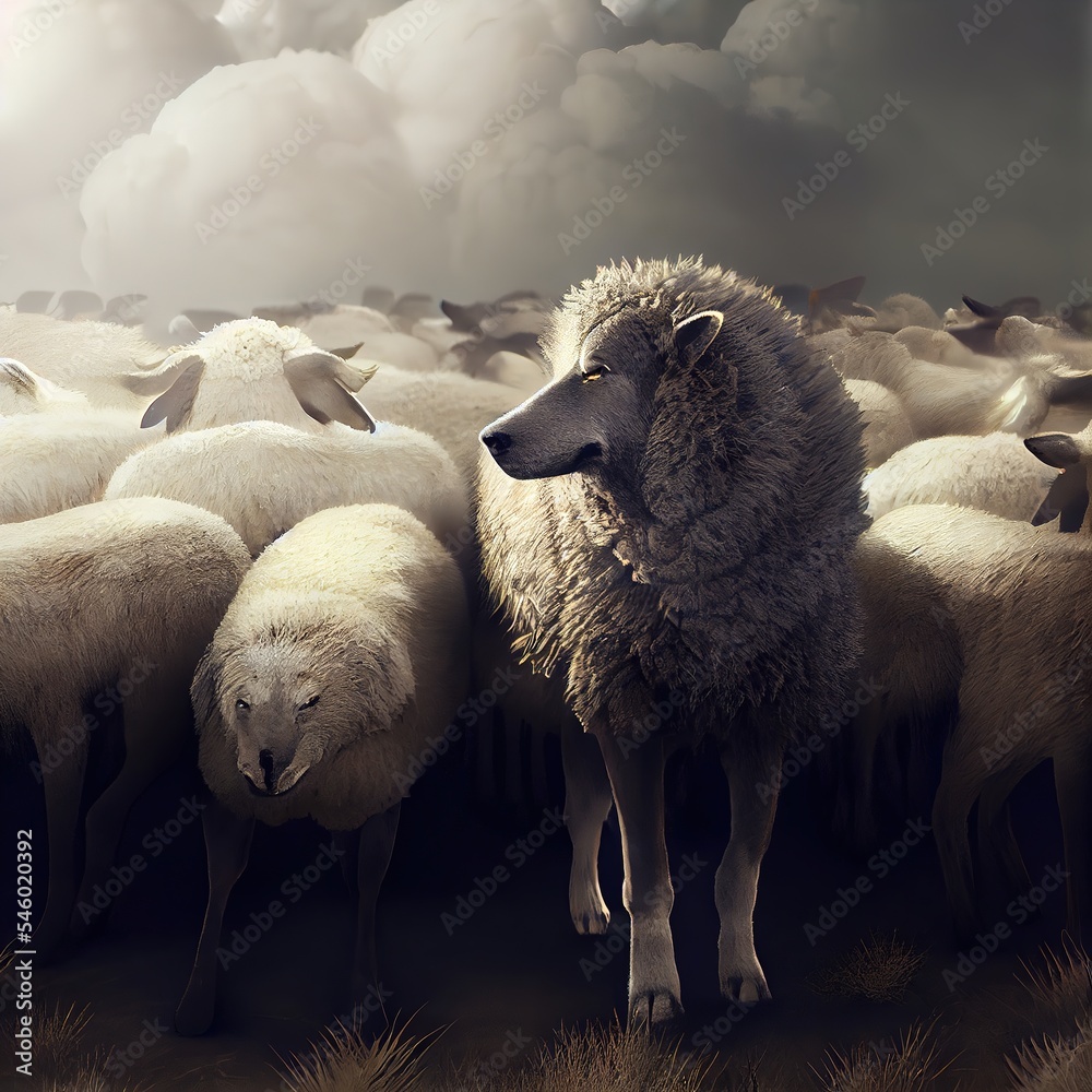Wolf in sheep