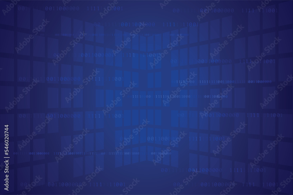 Abstract blue squares technology background Abstract blue squares technology background