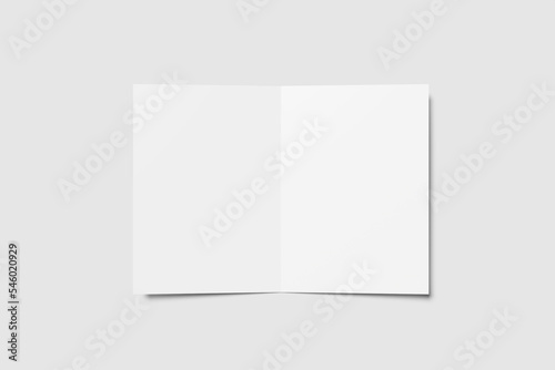A4 Bifold Blank Mockup